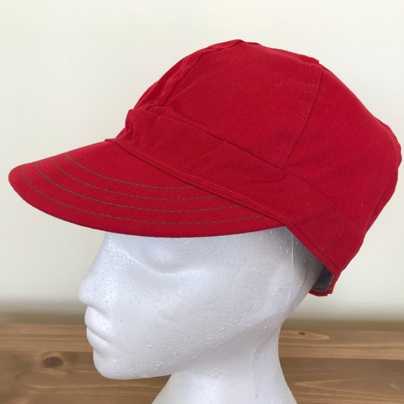 Kromer Other - Vtg Kromer Red & Green Farmer Hat Stockmans Welding Cap Union Made Large 7-5/8